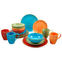 KOMBINOVANÁ SOUPRAVA, 16dílné, kamenina - vícebarevná, Basics, keramika (34/31,5/33cm) - Creatable