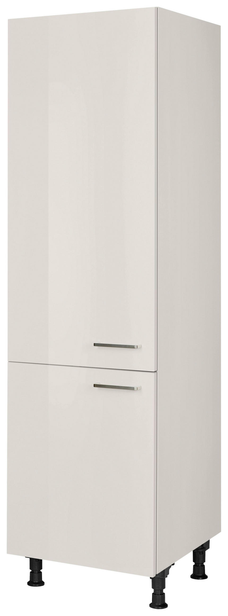 GERÄTEUMBAUSCHRANK 60/216,6/58 cm  in Hellgrau  - Edelstahlfarben/Hellgrau, MODERN, Holzwerkstoff/Metall (60/216,6/58cm) - Nobilia