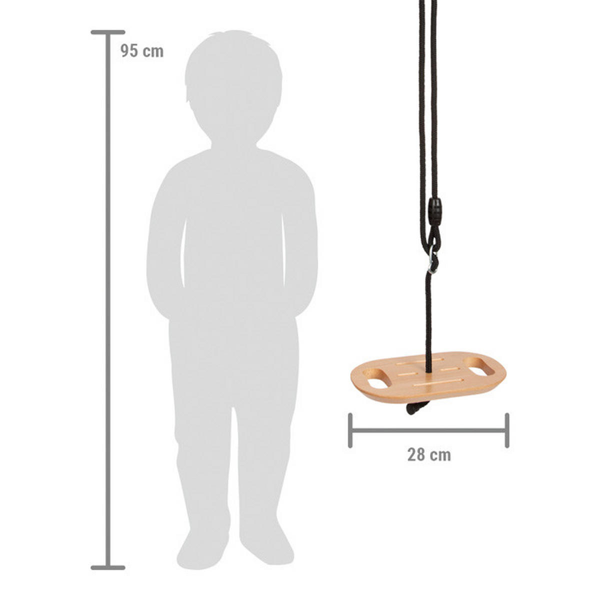 SCHAUKEL Multicolor  - Multicolor, Basics, Holz/Textil (18/140/28cm) - small foot