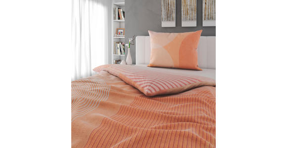 BETTWÄSCHE TANJA Satin 140/200 cm  - Aprikose, Design, Textil (140/200cm) - Novel