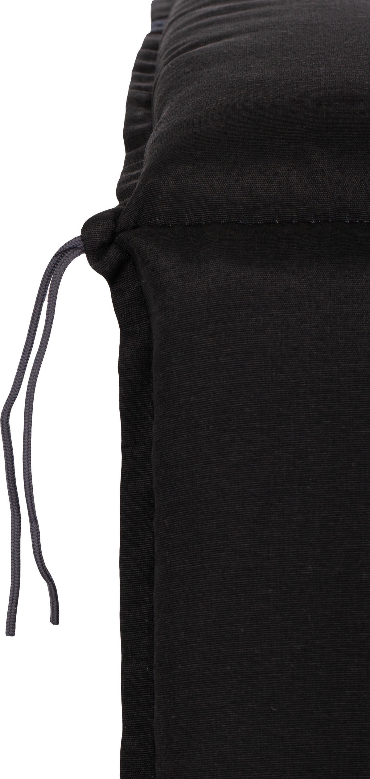 SADA POLSTRŮ NA ŽIDLI 2 ks, 118/46/8 cm - antracitová, Basics, textil (118/46/8cm) - Gardenson