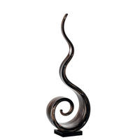 SKULPTURA - smeđa/crna, Basics, staklo (14,00/40,00/8,00cm) - Leonardo