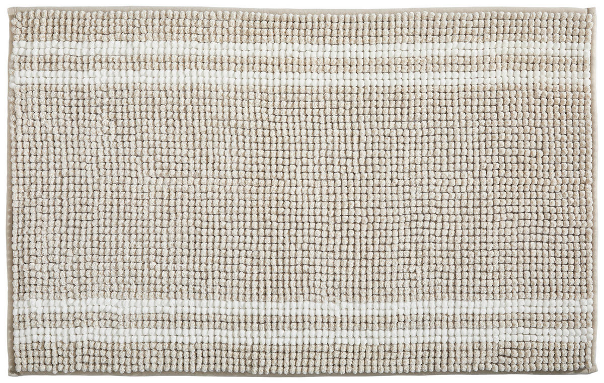 BADEMATTE Taupe 60/100 cm  - Taupe, Textil (60/100cm) - Esposa