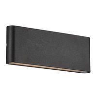 AUßENWANDLEUCHTE 26/3,3/9 cm   - Schwarz, Design, Metall (26/3,3/9cm) - Nordlux