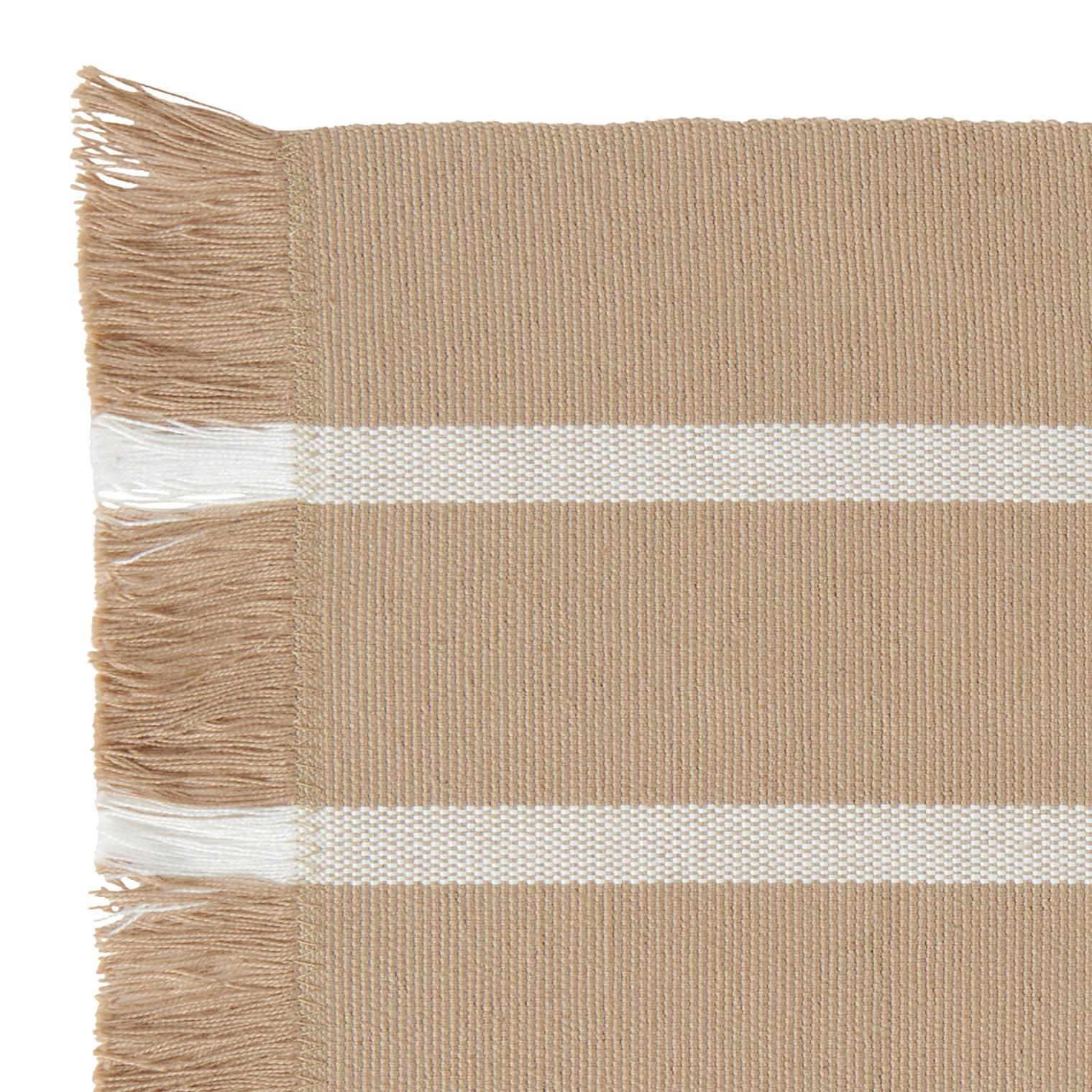 PROSTÍRÁNÍ NA STŮL, bavlna, 35/45 cm - bílá/šedohnědá, Design, textil (35/45cm) - Novel