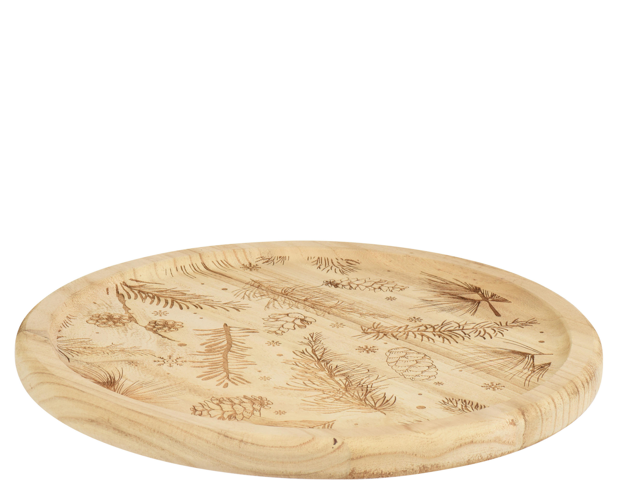 DEKOTELLER - Naturfarben, Basics, Holz (35/35/2.5cm)