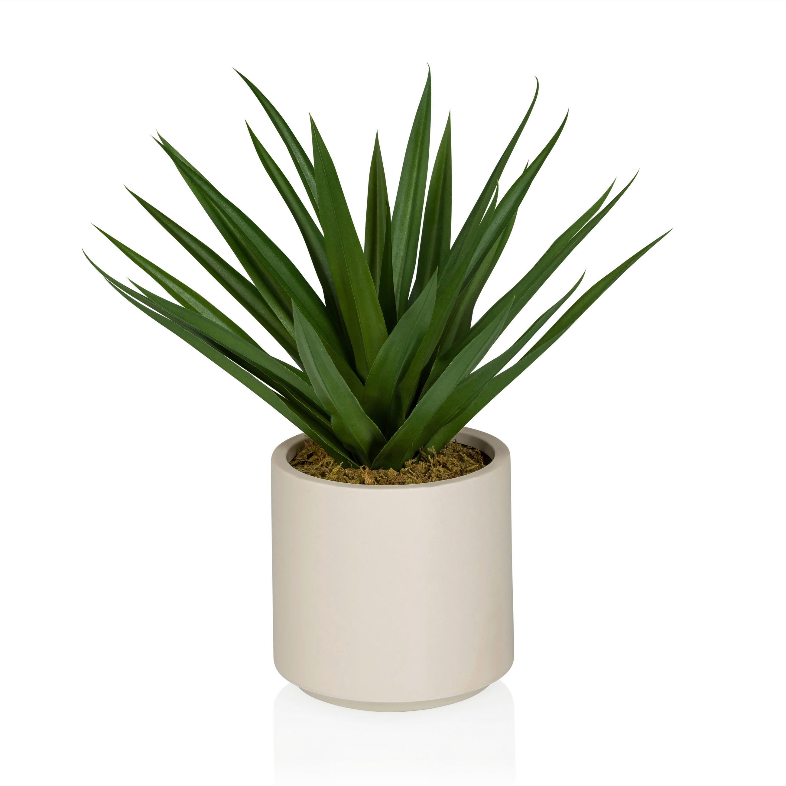 KUNSTPFLANZE Agave  - Beige/Grün, MODERN, Kunststoff (40/45/40cm) - MID.YOU