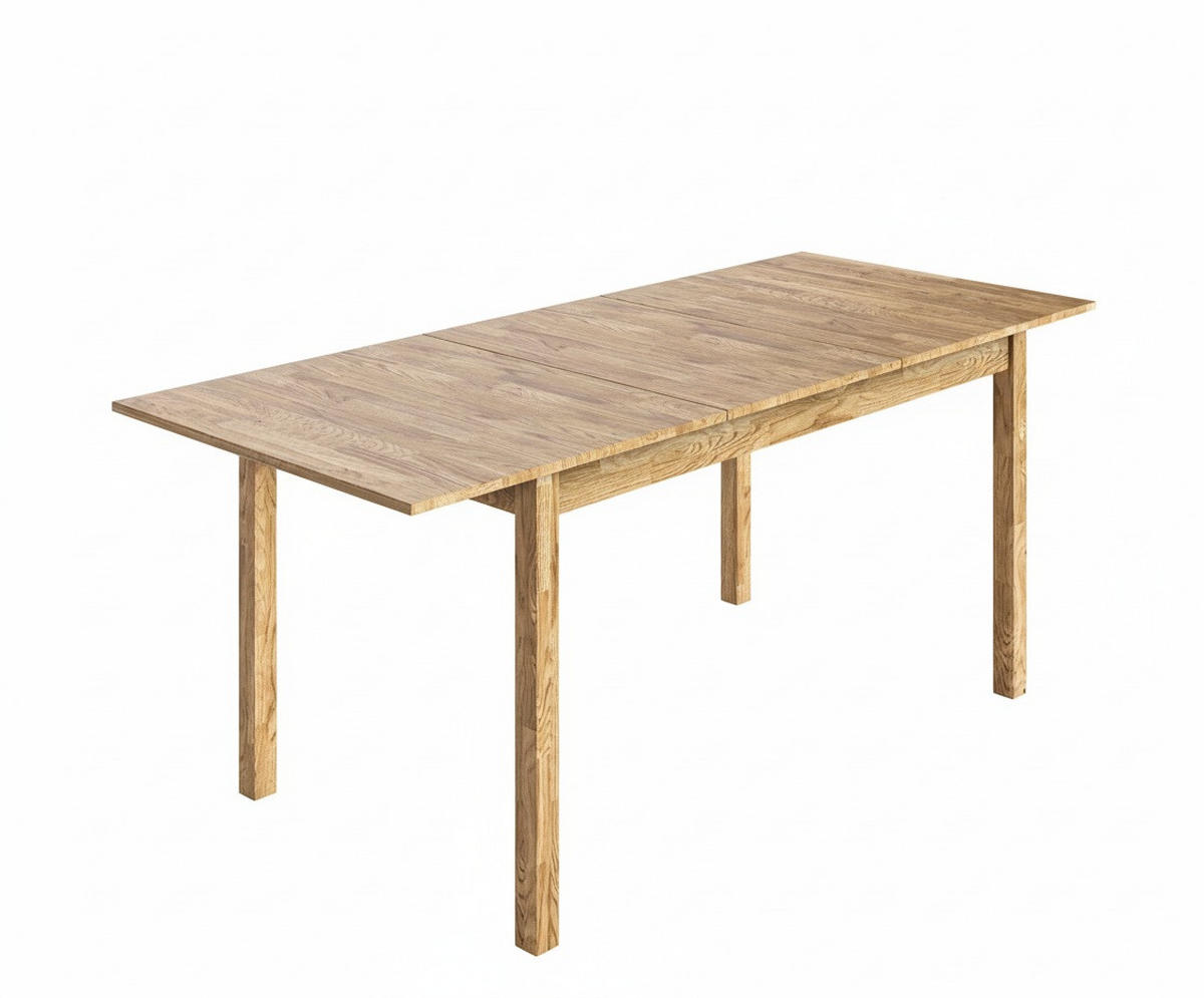 ESSTISCH Schwarz, Eichefarben rechteckig  ausziehbar, in verschiedenen Größen erhältlich  - Eichefarben/Schwarz, MODERN, Holz (160(200)/80/75cm) - Livetastic