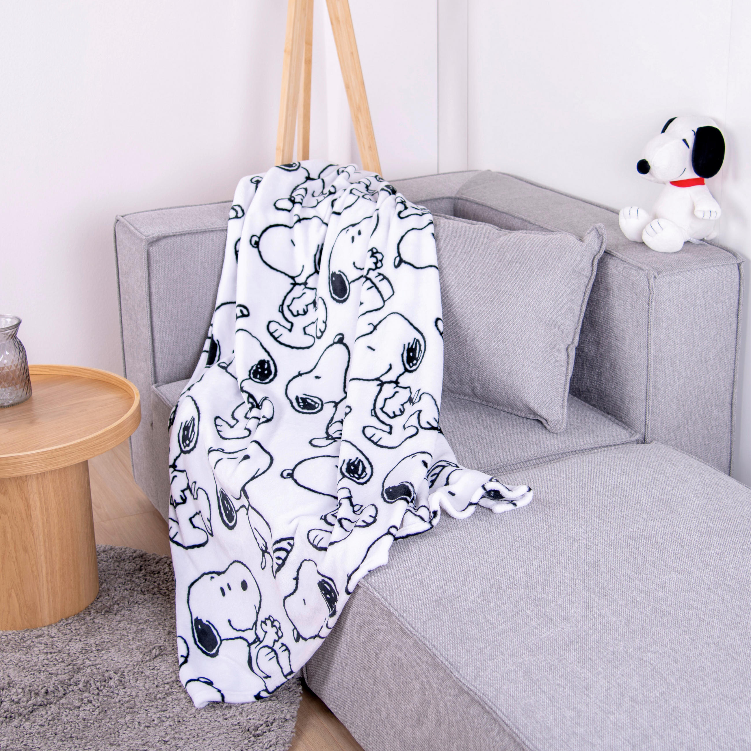 WOHNDECKE Snoopy 150/200 cm  - Weiß, Basics, Textil (150/200cm) - Herding