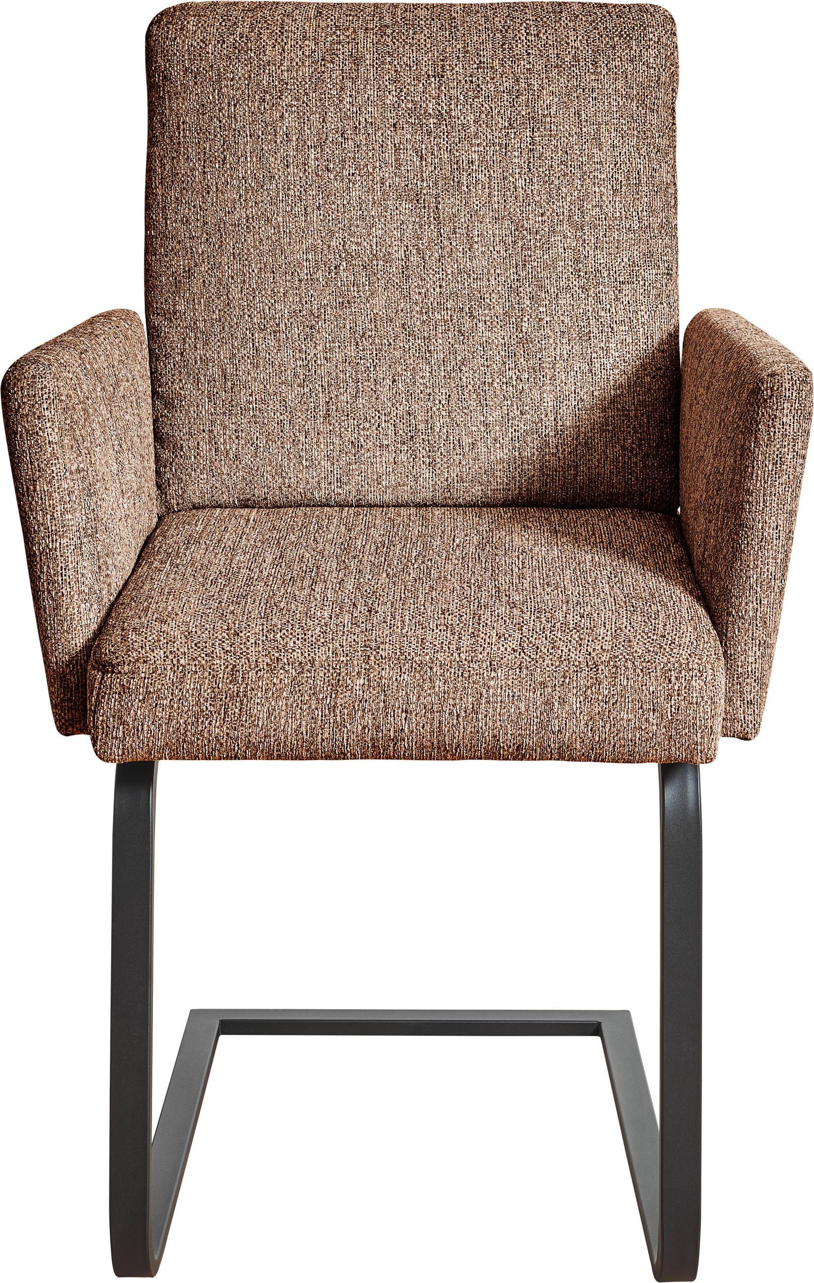 ARMLEHNSTUHL  in Stahl Flachgewebe  - Schwarz/Orange, Design, Textil/Metall (60/92/60cm) - Dieter Knoll