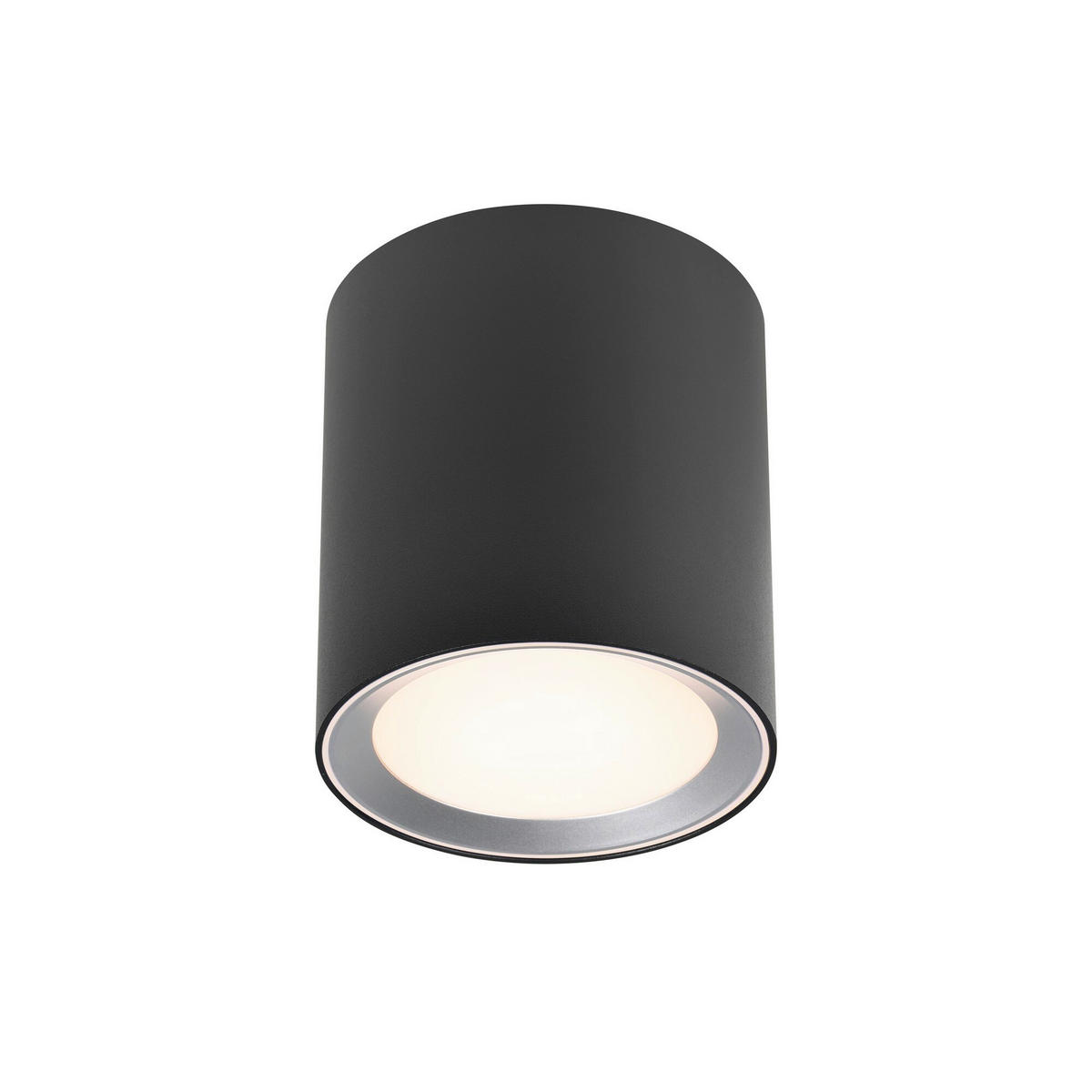 BADEZIMMER-DECKENLEUCHTE  12,5/14 cm    - Schwarz, Basics, Metall (12,5/14cm) - Nordlux