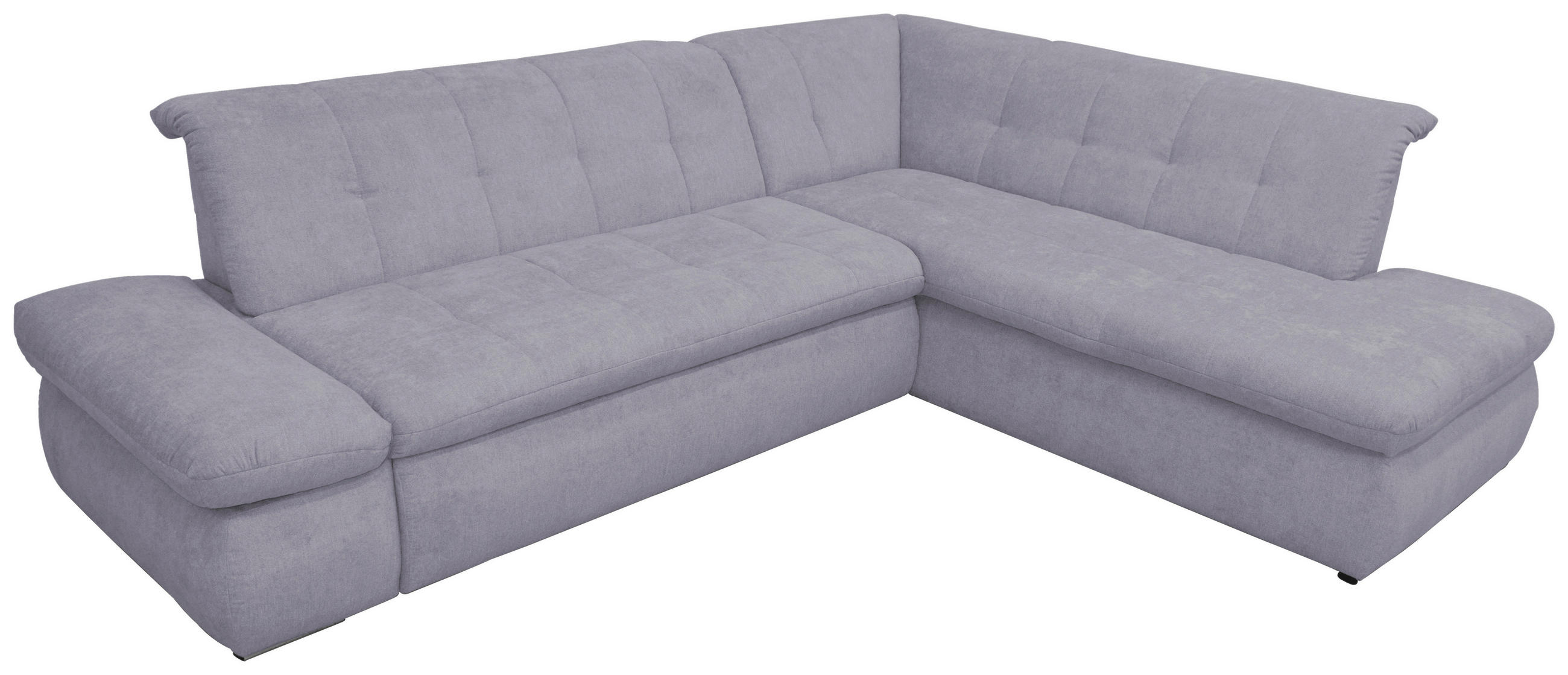 Thumbnail - Mid.you Ecksofa, Grau, Textil, Uni, 3-Sitzer, L-Form, 273x216 cm, Made in EU, FSC Mix, Schlafen auf Sitzhöhe, Rücken ech...