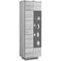 VITRINE Wildeiche massiv, mehrschichtige Massivholzplatte (Tischlerplatte) Braun, Eichefarben - Eichefarben/Braun, Design, Glas/Holz (64/201,6/42,5cm) - VOGLAUER