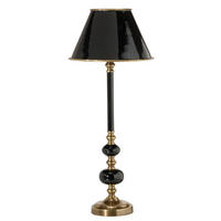 TISCHLEUCHTE 22/57 cm   - Schwarz, KONVENTIONELL, Metall (22/57cm)