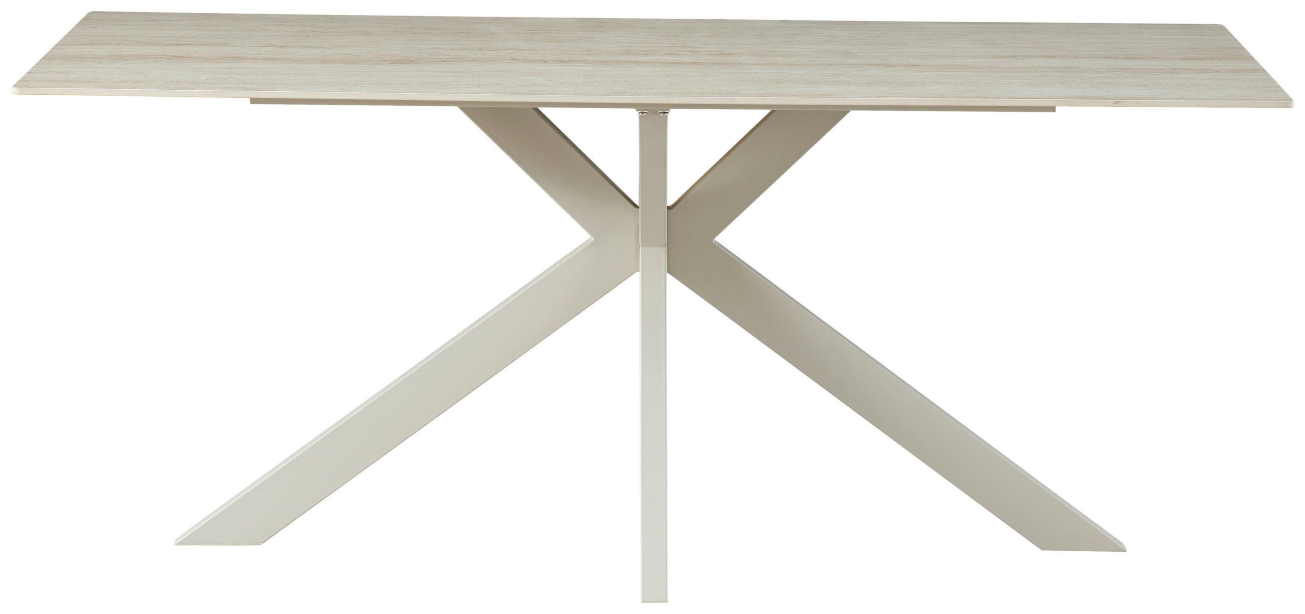 ESSTISCH in Metall, Keramik  - Beige, KONVENTIONELL, Keramik/Metall (180/76/90cm) - MID.YOU