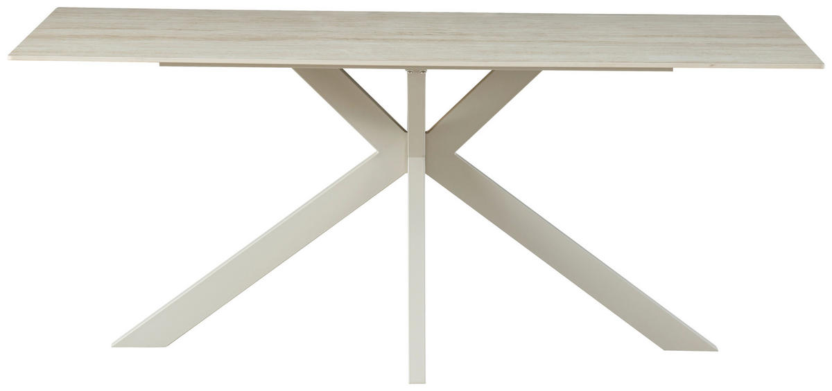 ESSTISCH in Metall, Keramik  - Beige, KONVENTIONELL, Keramik/Metall (180/76/90cm) - MID.YOU