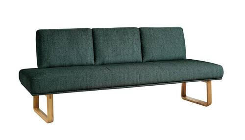 SITZBANK 209/92/78 cm  in Grün  - Eichefarben/Grün, Design, Holz/Textil (209/92/78cm) - Dieter Knoll