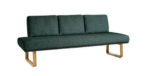 SITZBANK 209/92/78 cm  in Grün  - Eichefarben/Grün, Design, Holz/Textil (209/92/78cm) - Dieter Knoll