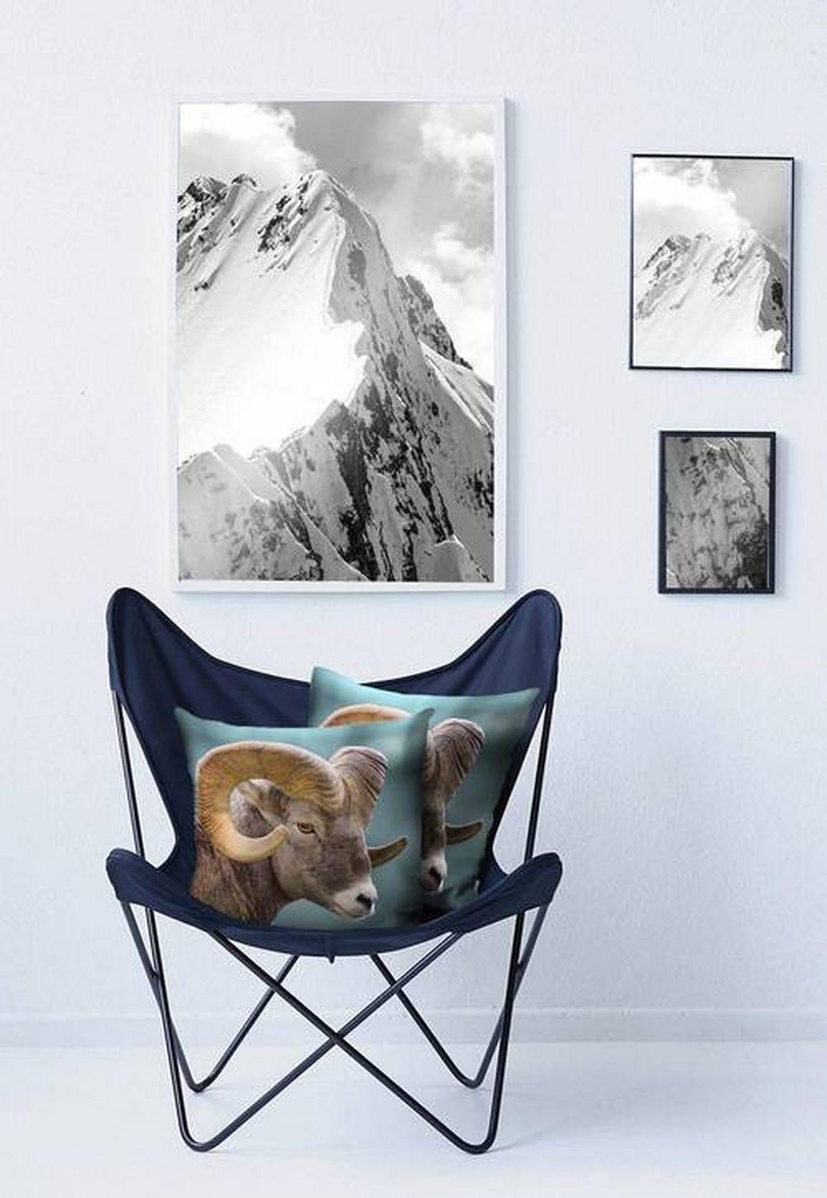 KISSENHÜLLE Chalet Style 46/46 cm  - Petrol/Braun, Basics, Textil (46/46cm) - Novel