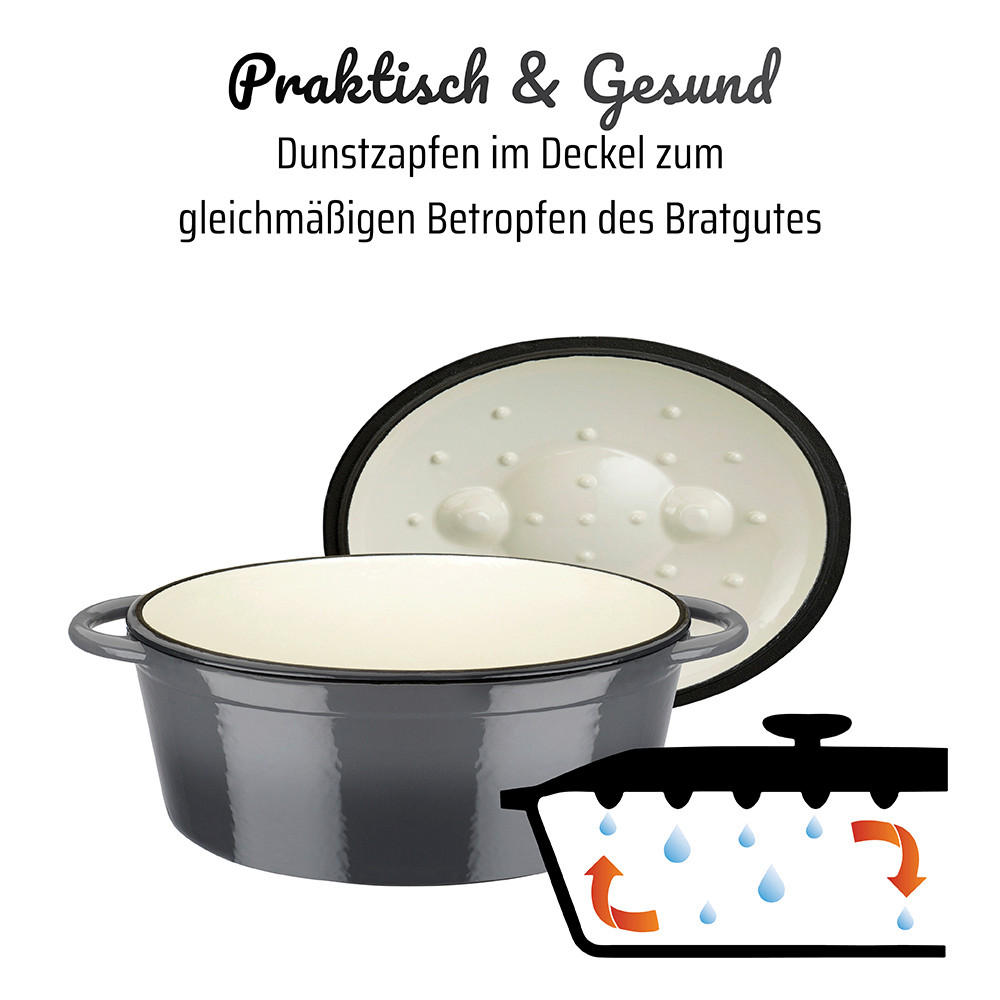 BRÄTER GREY SHADOW 33/25/13 cm - Grau, Basics, Metall (33/25/13cm) - GSW