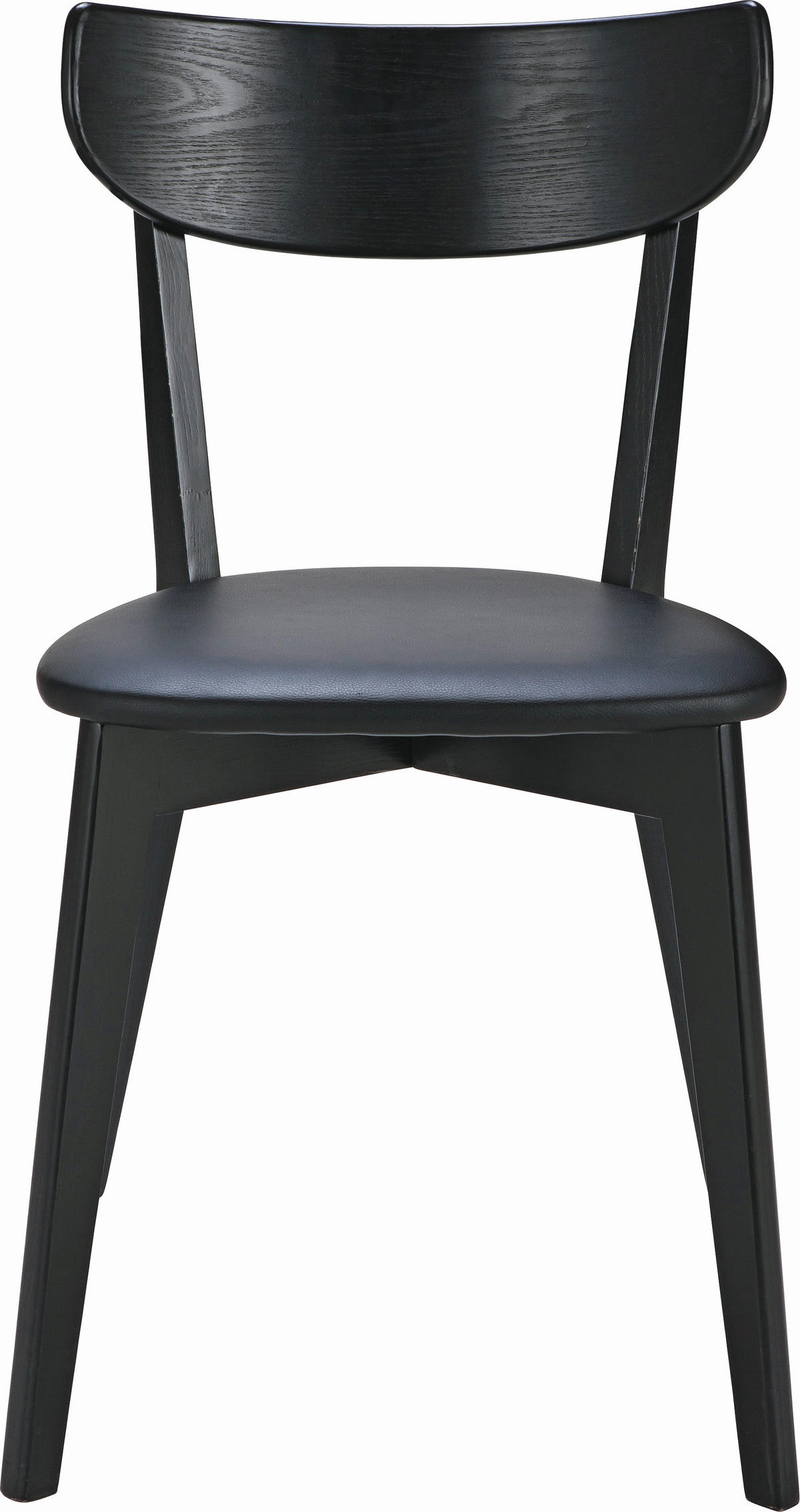 STOL glänsande  - svart, Klassisk, trä/plast (44/80/46cm) - Rowico