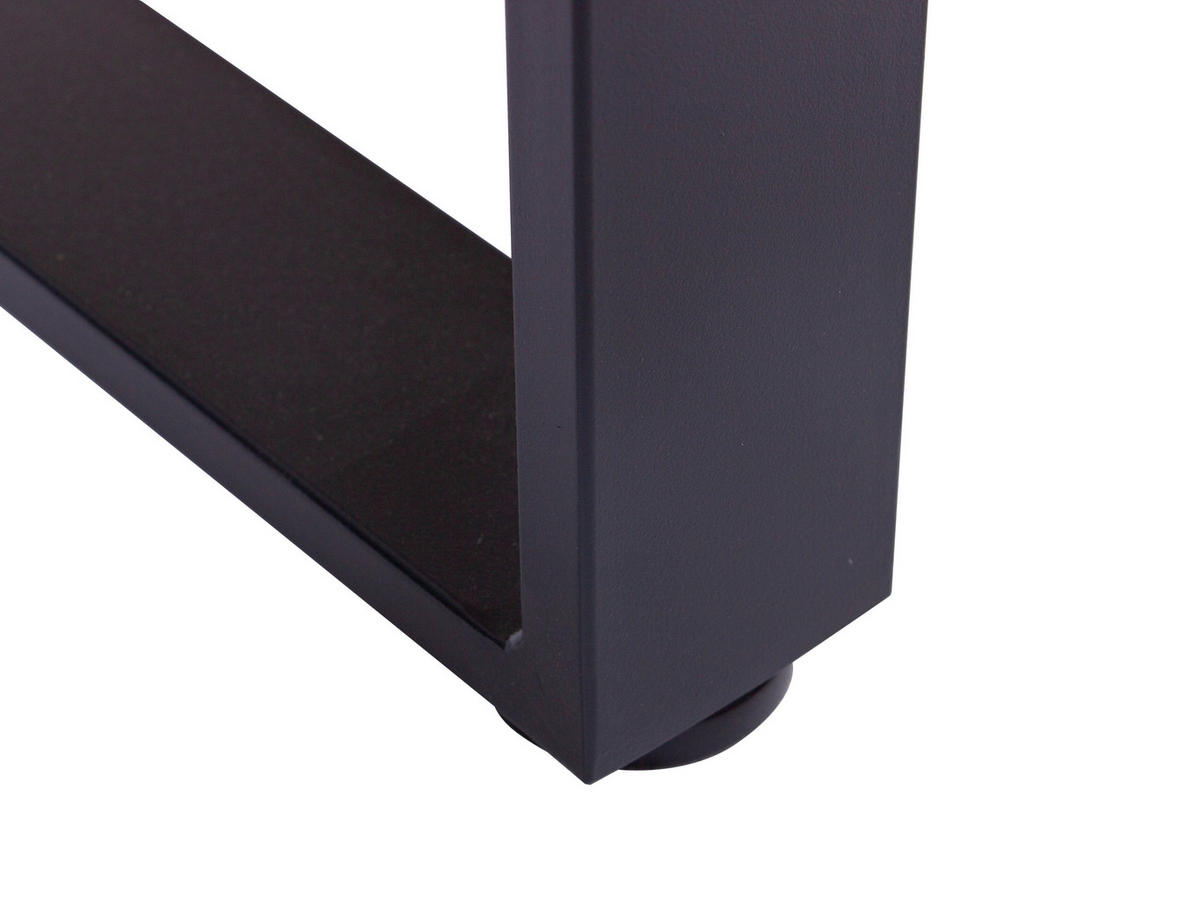 SCHREIBTISCH 160/75/73,5 cm Schwarz, Eiche Artisan   - Schwarz/Eiche Artisan, MODERN, Holzwerkstoff/Metall (160/75/73,5cm) - Livetastic