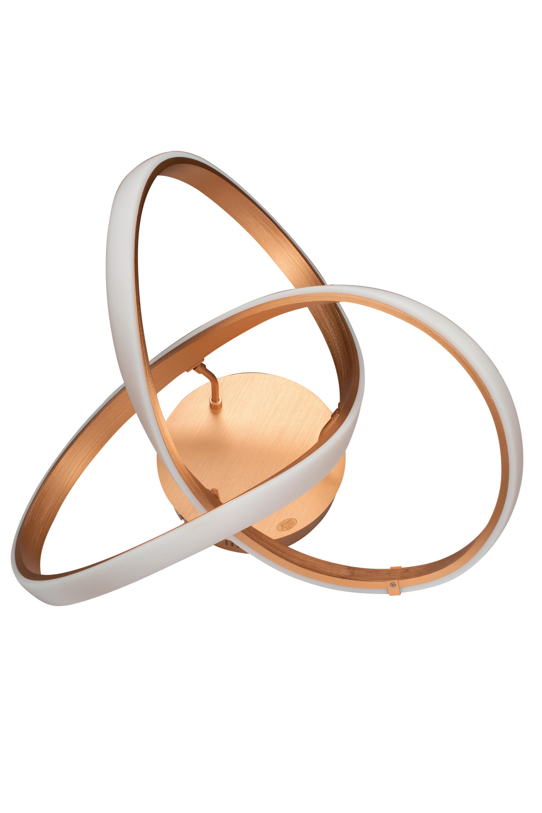 LED-DECKENLEUCHTE  55 cm  - Goldfarben, Design, Kunststoff/Metall (55cm) - Ambiente