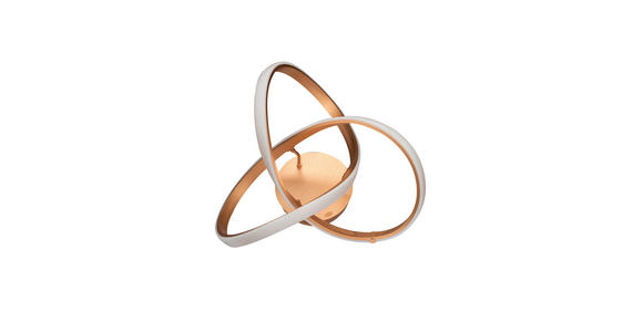 LED-DECKENLEUCHTE  55 cm  - Goldfarben, Design, Kunststoff/Metall (55cm) - Dieter Knoll