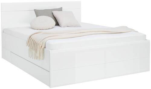 POSTEĽ, 160/200 cm, biela - biela, Basics, kompozitné drevo/plast (160/200cm) - Hom`in
