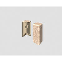 AUßENECKE - Eschefarben/Braun, KONVENTIONELL, Kunststoff (1.6/0.7/5.9cm) - Egger Holzwerkstoffe