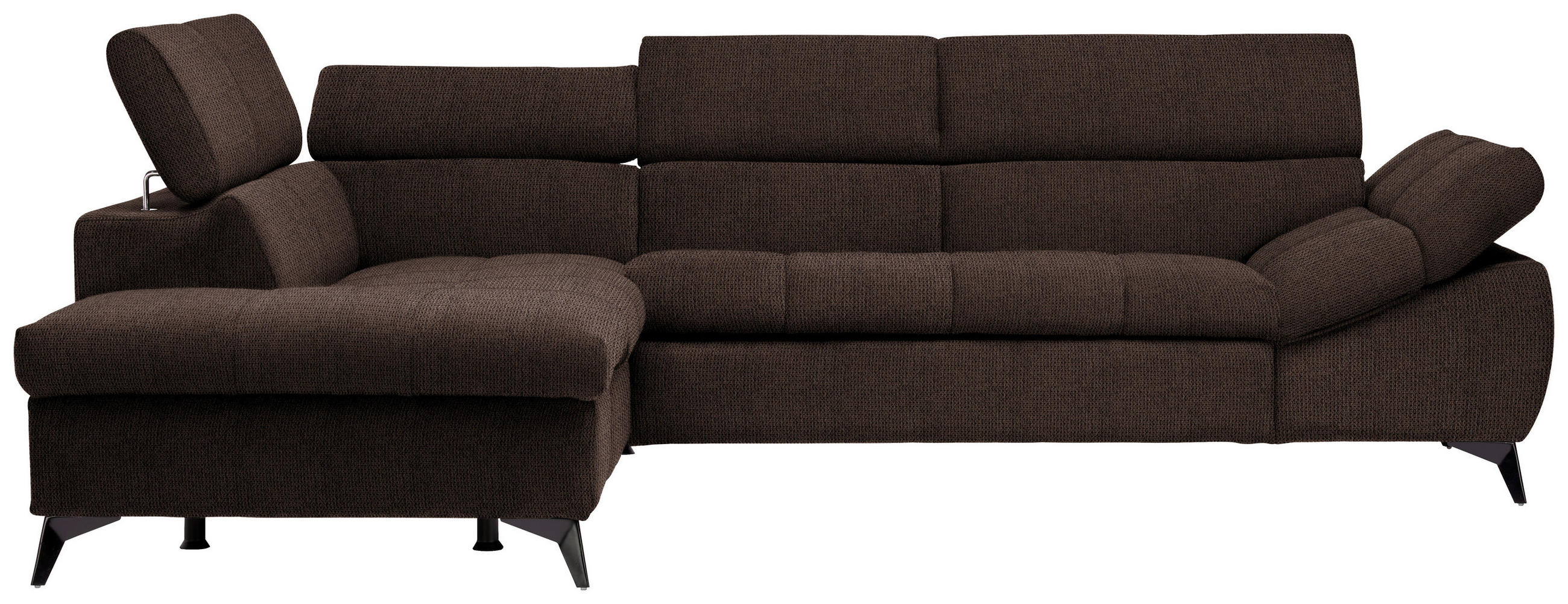Stylife Ecksofa Dunkelbraun 279x210 cm