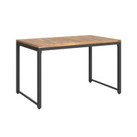 LOUNGETISCH Holz, Metall  - Schwarz/Naturfarben, MODERN, Holz/Metall (100/42/60cm) - Ambia Garden