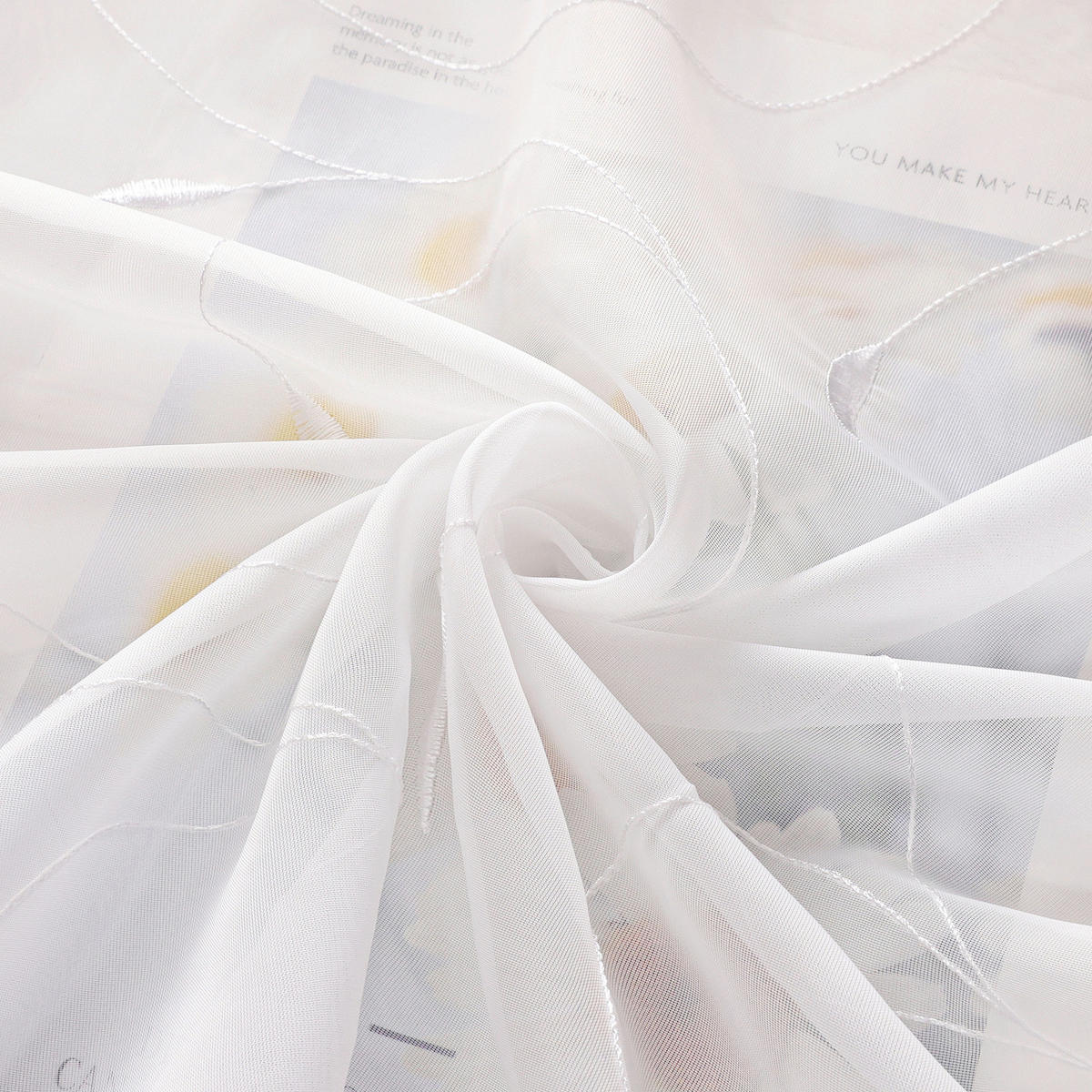 FALTROLLO  transparent  140/140 cm    - Weiß Hochglanz, Basics, Textil (140/140cm) - Joyswahl