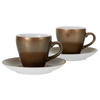 TASSENSET Golden Day white 4-teilig  - Goldfarben/Weiß, Basics, Keramik - Creatable