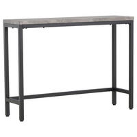 BEISTELLTISCH 110/30/80 cm Grau, Schwarz rechteckig  - Schwarz/Grau, Design, Holzwerkstoff/Metall (110/30/80cm) - Livetastic