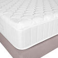 BOXSPRINGBETT 180/200 cm,  in Hellbraun, Topper, Matratzen, H3 = fest  - Hellbraun/Schwarz, Design, Holzwerkstoff/Textil (180/200cm) - Esposa