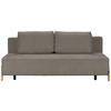 SCHLAFSOFA Chenille Taupe  - Taupe/Naturfarben, Design, Holz/Textil (211/88/102cm) - Niels Andersson