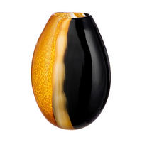 DEKOVASE  - Braun/Orange, LIFESTYLE, Glas (22/32/12cm)