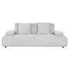 SCHLAFSOFA in Chenille Hellgrau  - Hellgrau/Schwarz, KONVENTIONELL, Kunststoff/Textil (235-255/80/116-138cm) - Carryhome