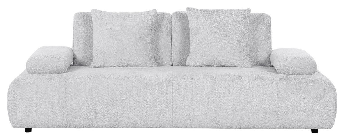 SCHLAFSOFA in Textil Hellgrau  - Hellgrau/Schwarz, Konventionell, Kunststoff/Textil (235-255/80/116-138cm) - Carryhome