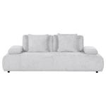 SCHLAFSOFA Chenille Hellgrau  - Hellgrau/Schwarz, KONVENTIONELL, Kunststoff/Textil (235-255/80/116-138cm) - Carryhome