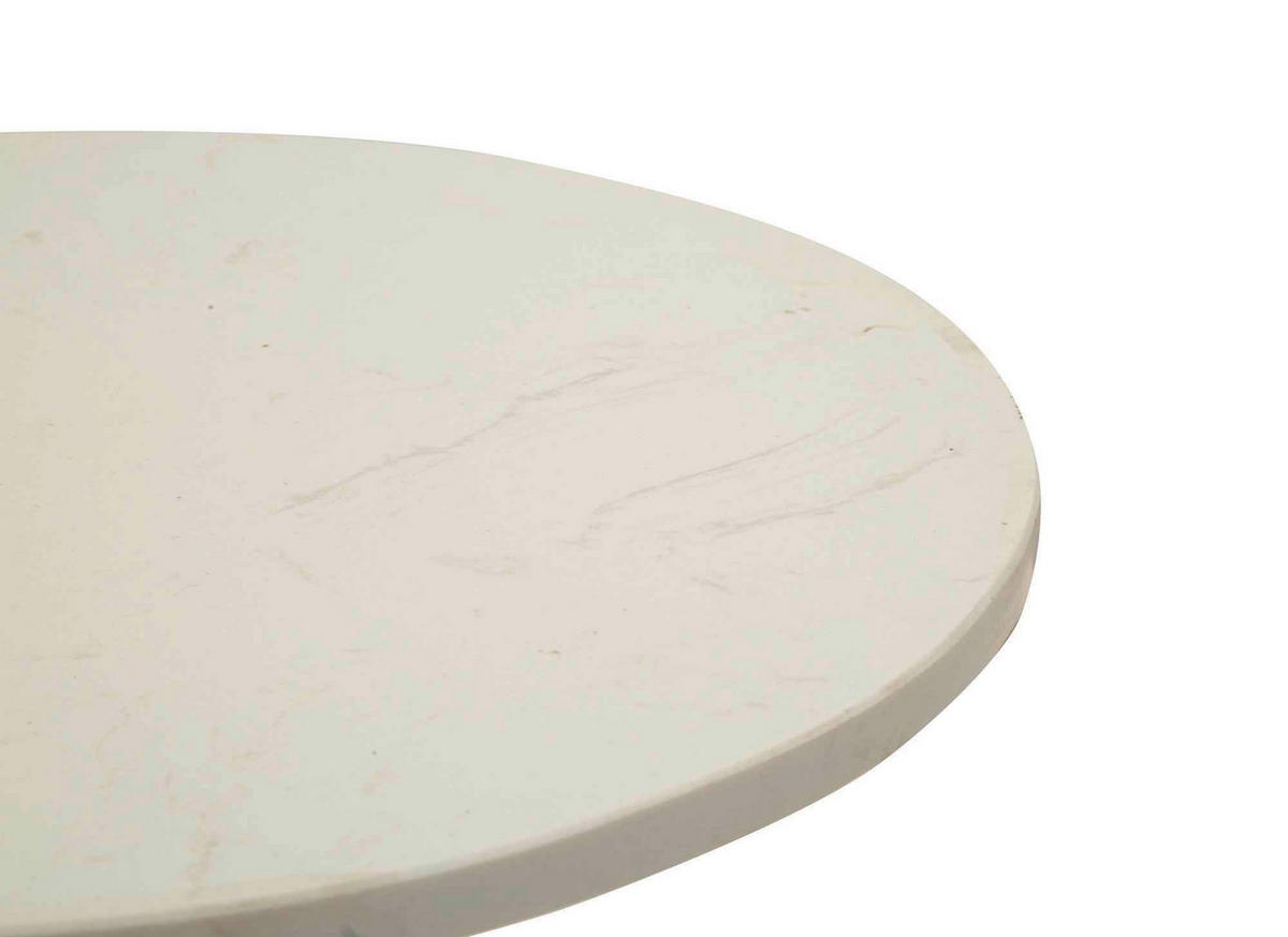 COUCHTISCH Silberfarben  - Silberfarben, Basics, Stein/Metall (37,5/58/37,5cm)