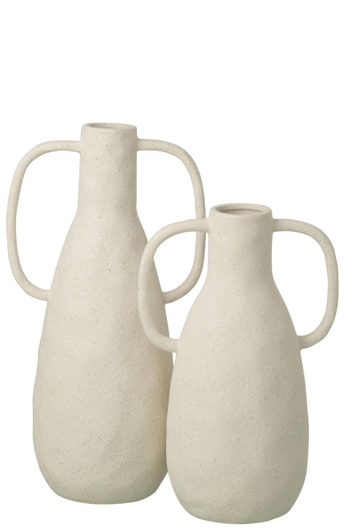 DEKOVASE  - Weiss, Basics, Keramik (21,5/15,5/41cm)