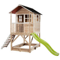SPIELHAUS EXIT LOFT 500  - Limette/Naturfarben, KONVENTIONELL, Holz (329/190/253cm) - EXIT Toys