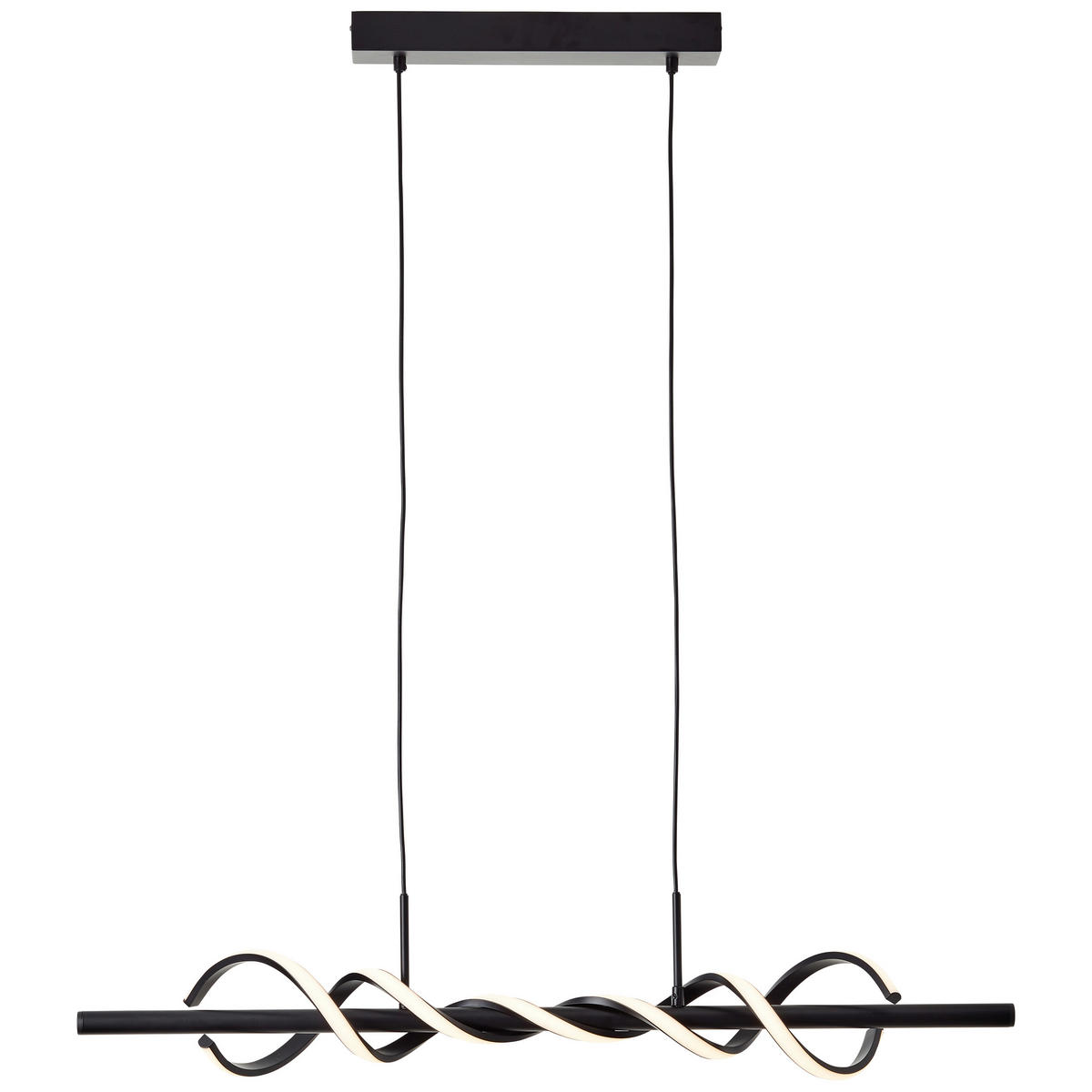 LED-PENDELLEUCHTE  - Schwarz, Design, Kunststoff/Metall (150/95,5/18cm) - Brilliant