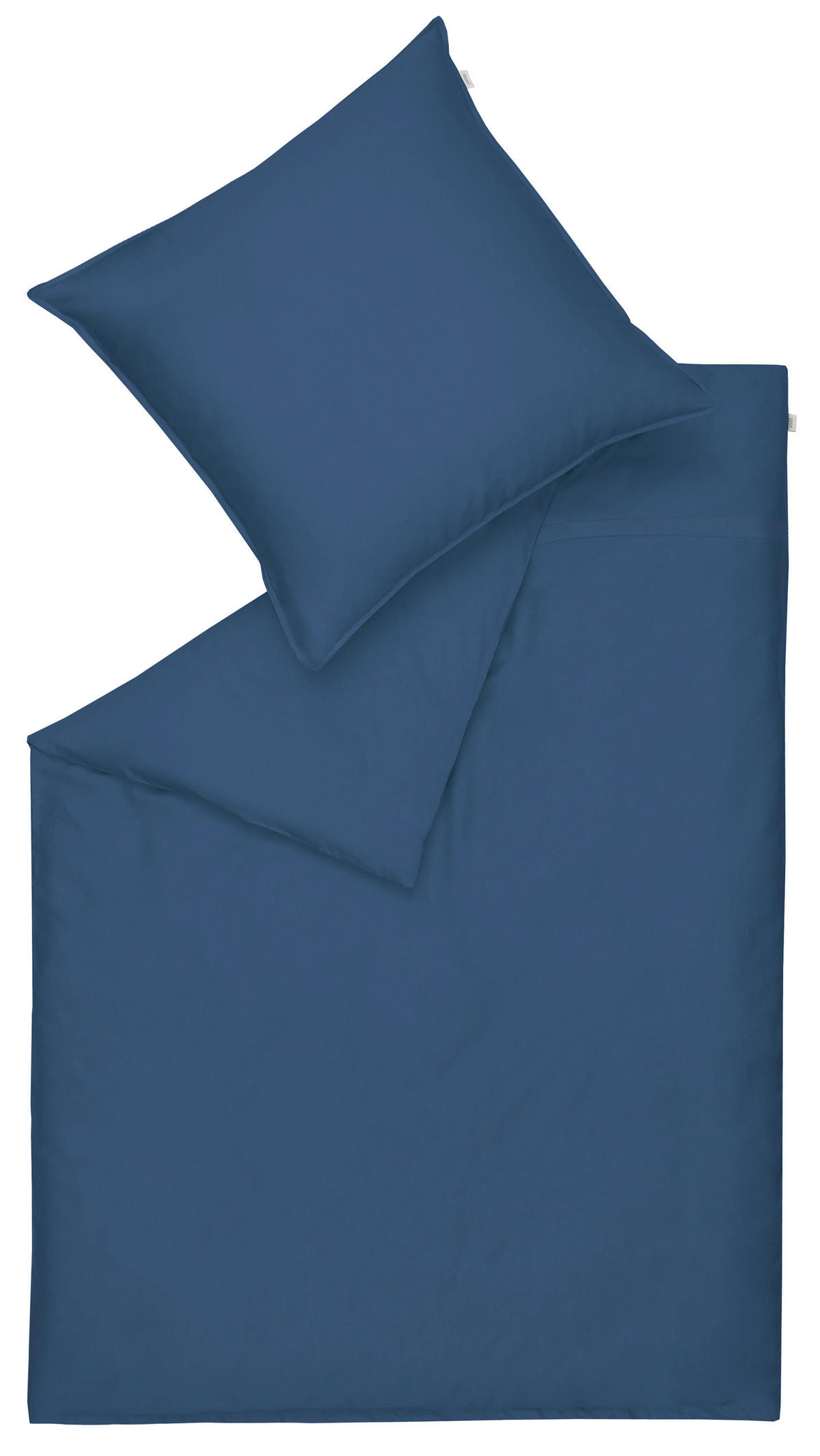 WENDEBETTWÄSCHE SW-PURE Satin 135/200 cm  - Dunkelblau, Basics, Textil (135/200cm) - Schöner Wohnen