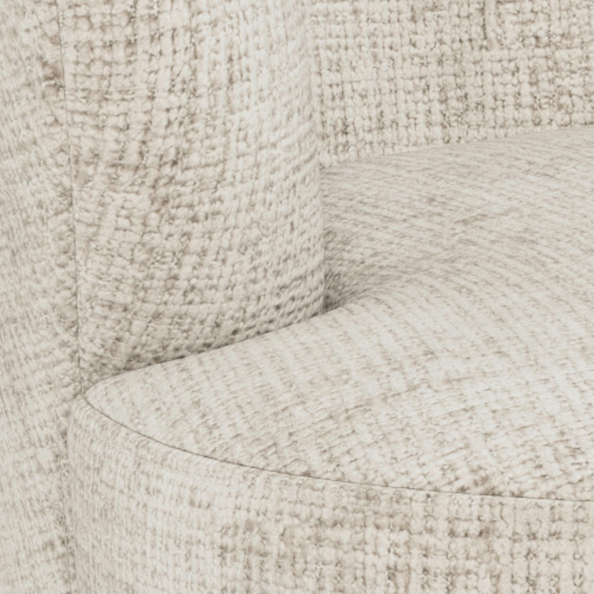 SESSEL in Chenille Braun, Beige  - Beige/Braun, MODERN, Holz/Textil (75,5/78/78cm) - Livetastic