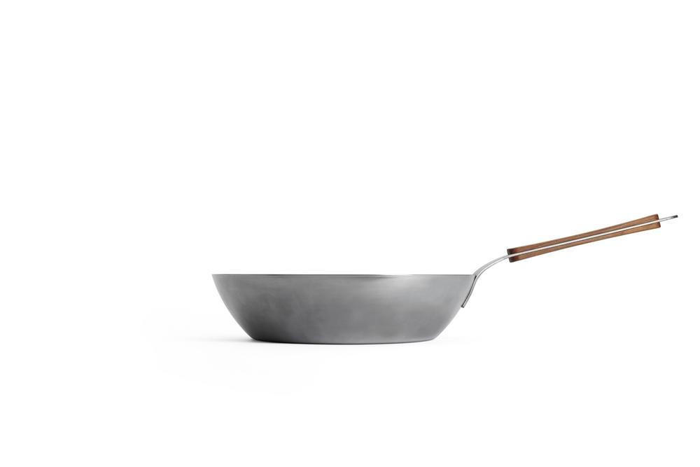 BRATPFANNE Carbon Steel 28 cm  - Silberfarben, Basics, Metall (28cm) - WOLL