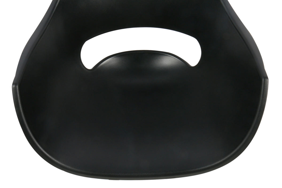 ARMLEHNSTUHL  in Eisen matt  - Schwarz, MODERN, Kunststoff/Metall (58/88/58cm) - MID.YOU