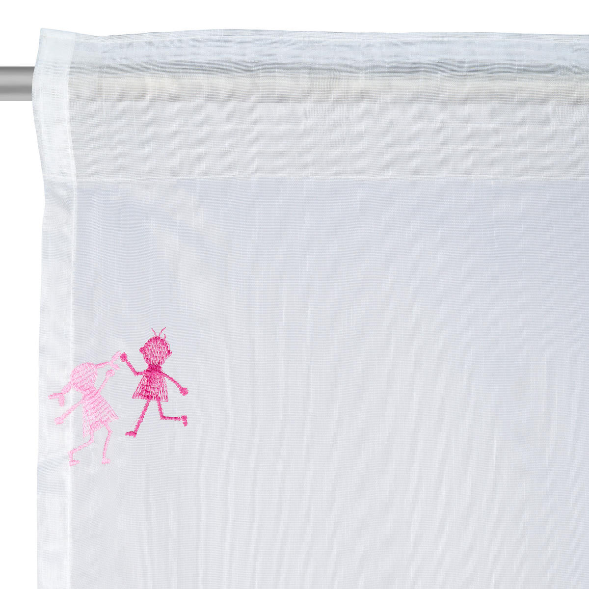 DĚTSKÝ ZÁVĚS, průhledné, 145/245 cm - pink/tyrkysová, Basics, textil (145/245cm) - Ben'n'jen